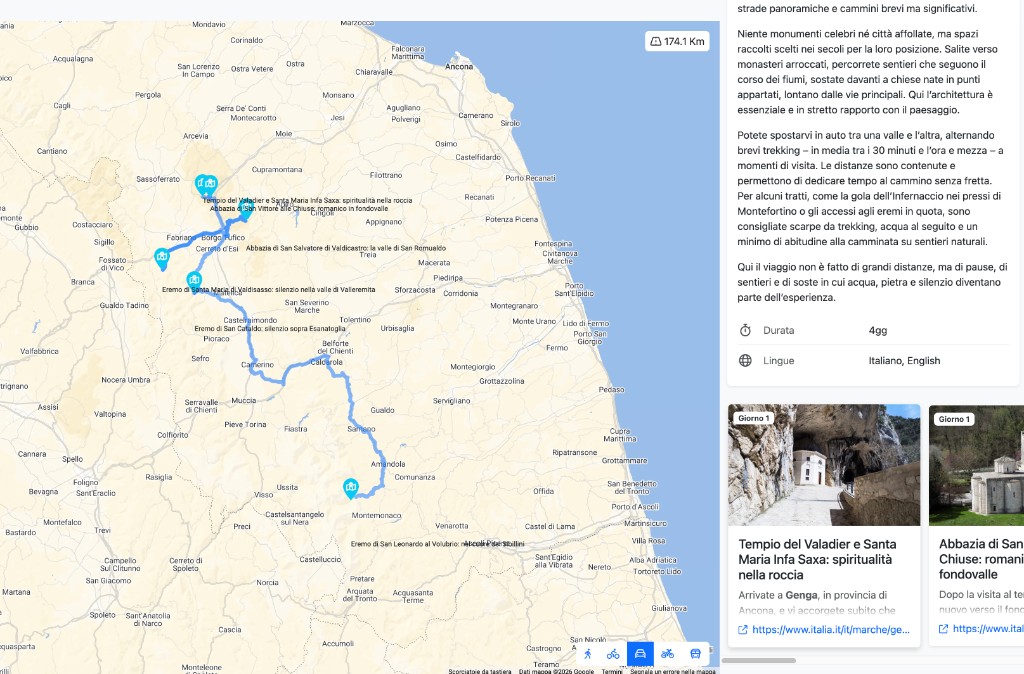 Itinerari su più giorni