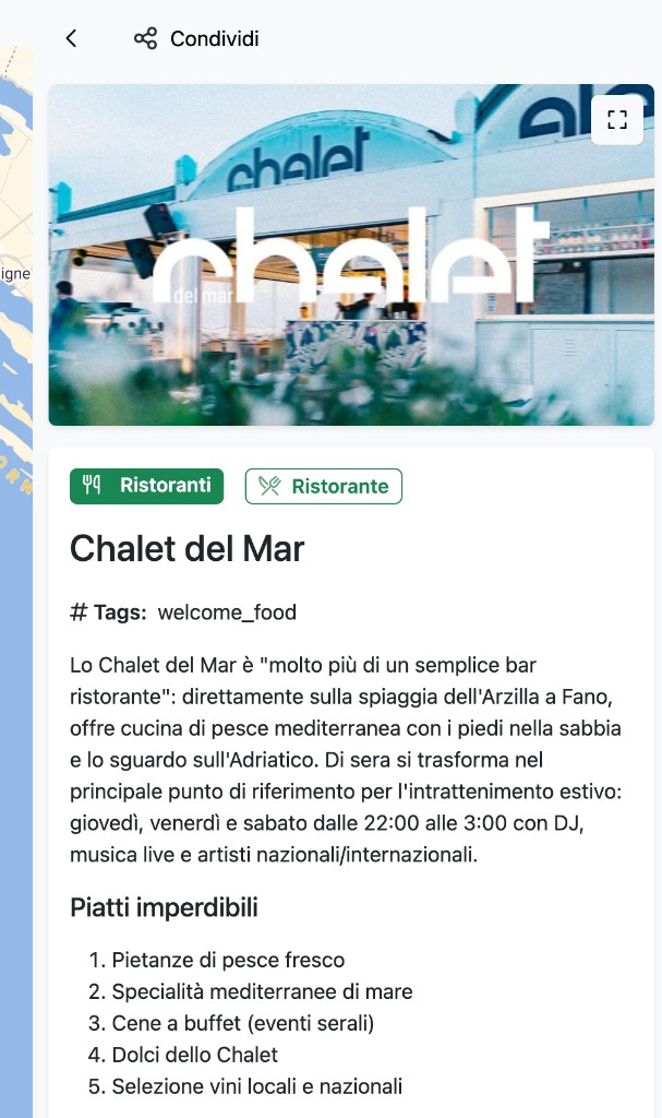 Scheda del luogo o dell'operatore