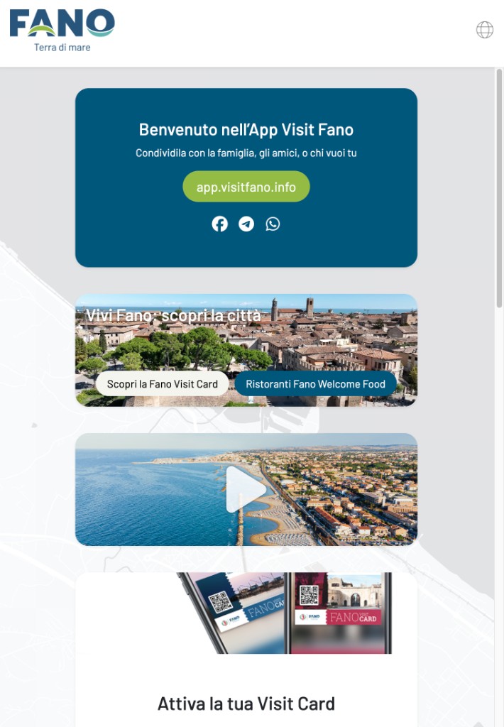Home della destinazione